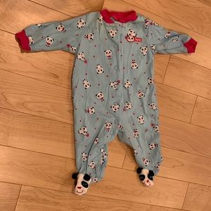 Carters pajama panda hearts onsie(s)